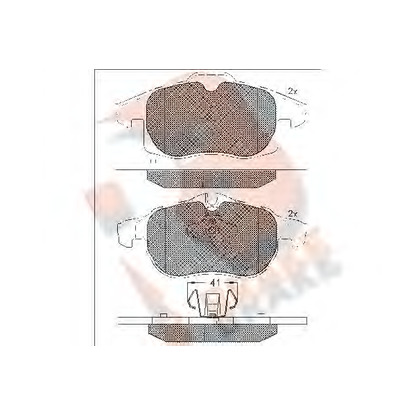 Фото Комплект тормозных колодок, дисковый тормоз R BRAKE RB1891