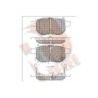 Foto Juego de pastillas de freno R BRAKE RB1899