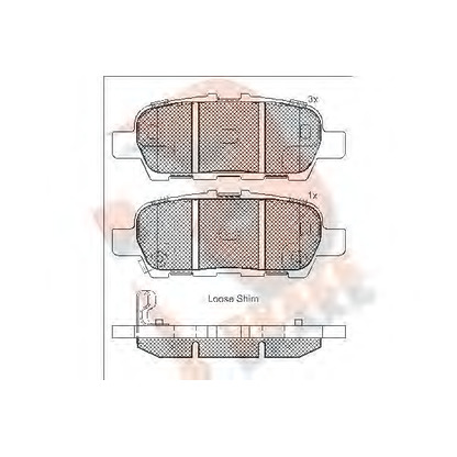 Zdjęcie Zestaw klocków hamulcowych, hamulce tarczowe R BRAKE RB1901