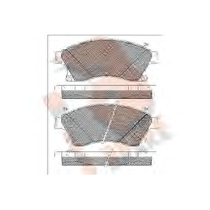 Photo Kit de plaquettes de frein, frein à disque R BRAKE RB1942202