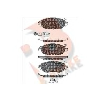 Zdjęcie Zestaw klocków hamulcowych, hamulce tarczowe R BRAKE RB2018