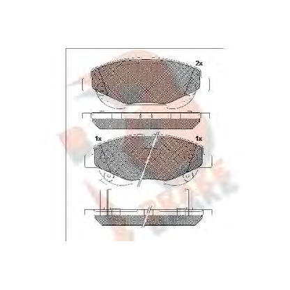 Zdjęcie Zestaw klocków hamulcowych, hamulce tarczowe R BRAKE RB2022