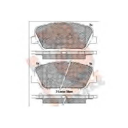 Photo Brake Pad Set, disc brake R BRAKE RB2090