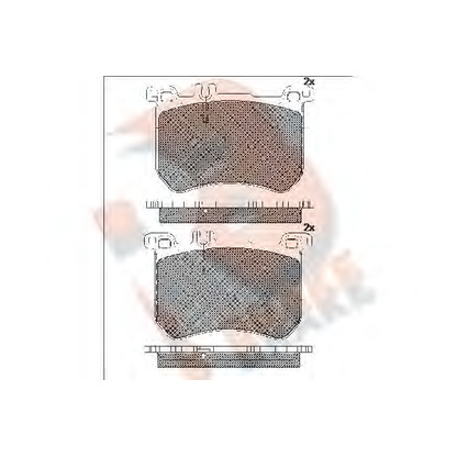 Foto Bremsbelagsatz, Scheibenbremse R BRAKE RB2100