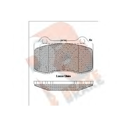 Photo Kit de plaquettes de frein, frein à disque R BRAKE RB2117