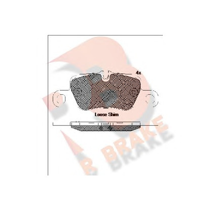 Photo Brake Pad Set, disc brake R BRAKE RB2207