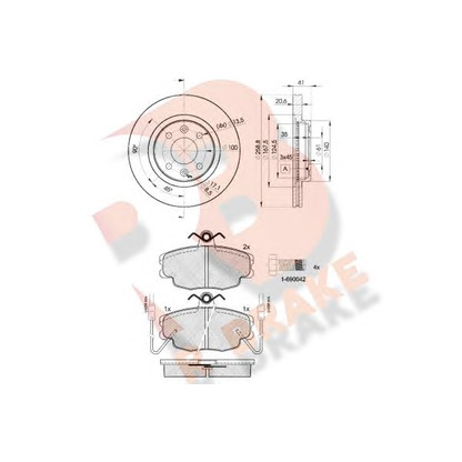 Foto Kit frenos, freno de disco R BRAKE 3R05543550