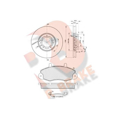 Photo Brake Set, disc brakes R BRAKE 3R08965610