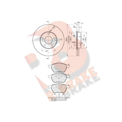 Photo Brake Set, disc brakes R BRAKE 3R11385306