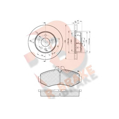 Foto Bremsensatz, Scheibenbremse R BRAKE 3R12886380