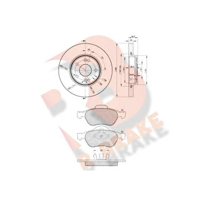 Foto Kit freno, Freno a disco R BRAKE 3R14312234