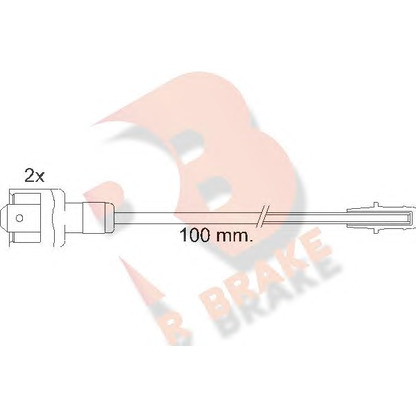 Zdjęcie Styk ostrzegwaczy, zużycie okładzin hamulcowych R BRAKE 610010RB