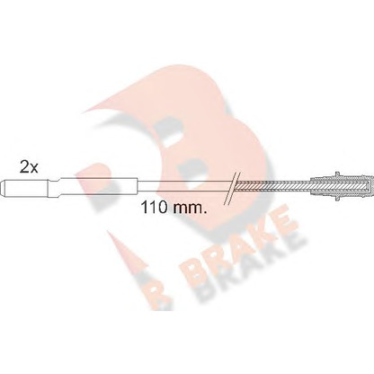 Foto Contacto de aviso, desgaste de los frenos R BRAKE 610016RB