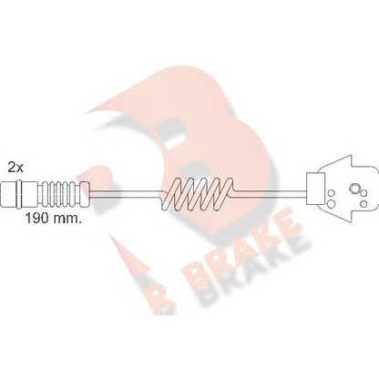 Photo Warning Contact, brake pad wear R BRAKE 610057RB