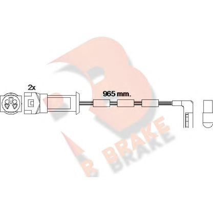 Photo Warning Contact, brake pad wear R BRAKE 610068RB