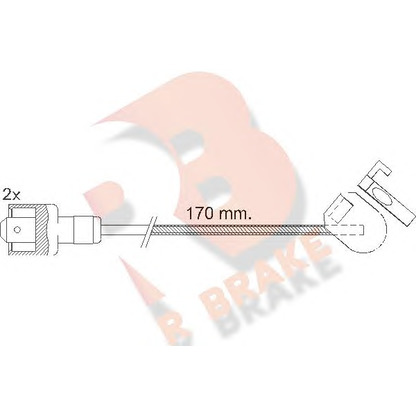 Photo Warning Contact, brake pad wear R BRAKE 610129RB
