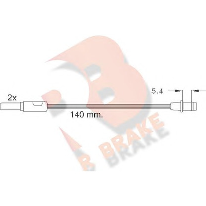 Zdjęcie Styk ostrzegwaczy, zużycie okładzin hamulcowych R BRAKE 610149RB