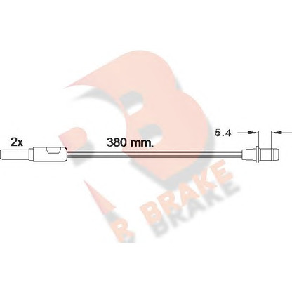 Foto Contacto de aviso, desgaste de los frenos R BRAKE 610244RB