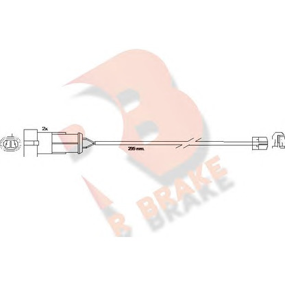 Photo Warning Contact, brake pad wear R BRAKE 610256RB