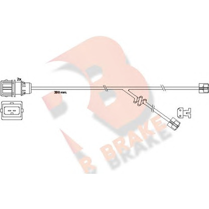 Фото Сигнализатор, износ тормозных колодок R BRAKE 610304RB