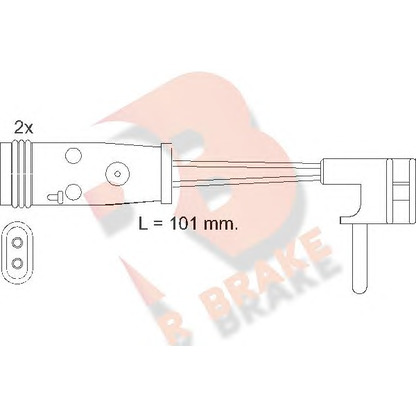 Foto Warnkontakt, Bremsbelagverschleiß R BRAKE 610332RB