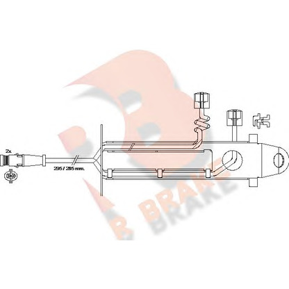 Foto Contacto de aviso, desgaste de los frenos R BRAKE 610428RB