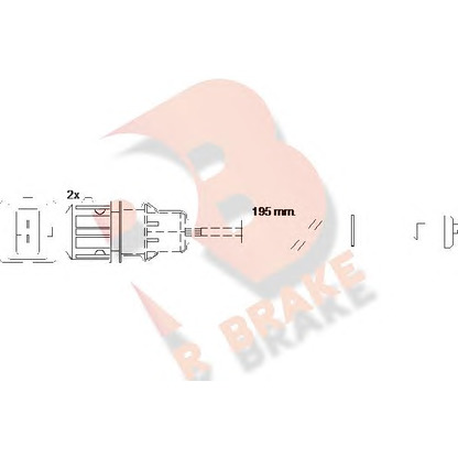 Photo Warning Contact, brake pad wear R BRAKE 610443RB
