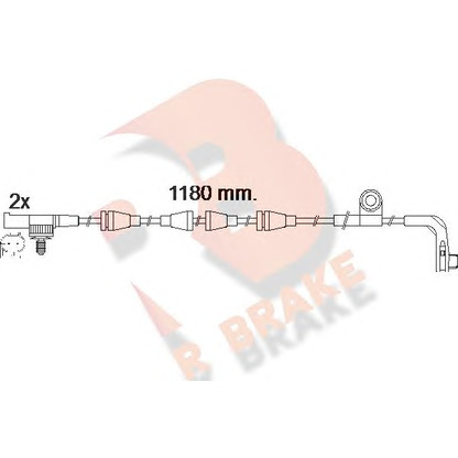 Photo Warning Contact, brake pad wear R BRAKE 610482RB