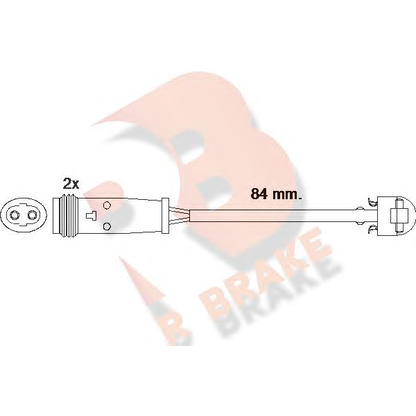 Photo Warning Contact, brake pad wear R BRAKE 610484RB