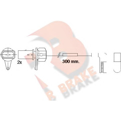 Photo Warning Contact, brake pad wear R BRAKE 610507RB