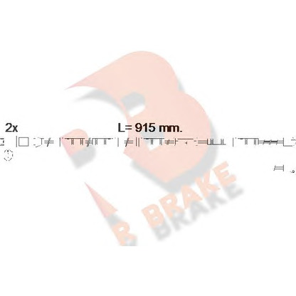 Photo Warning Contact, brake pad wear R BRAKE 610557RB