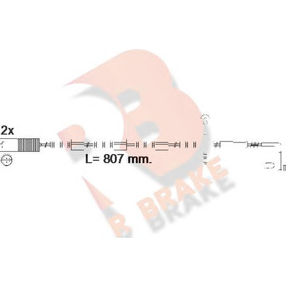 Foto Warnkontakt, Bremsbelagverschleiß R BRAKE 610584RB