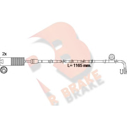 Photo Warning Contact, brake pad wear R BRAKE 610604RB