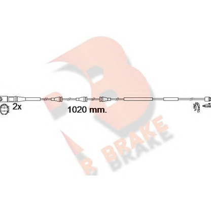 Photo Warning Contact, brake pad wear R BRAKE 610623RB