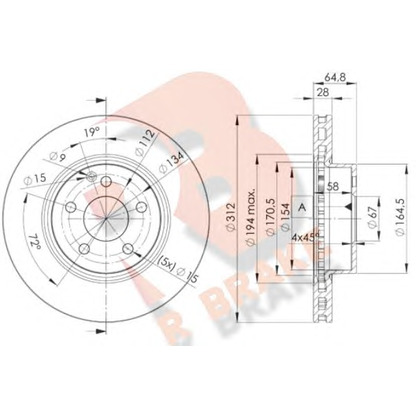 Фото Тормозной диск R BRAKE 78RBD20414