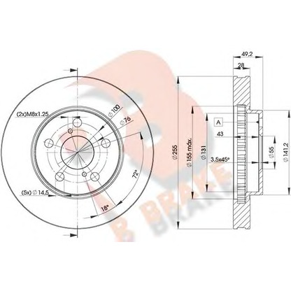 Foto Bremsscheibe R BRAKE 78RBD20501