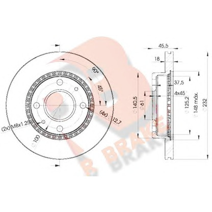 Zdjęcie Tarcza hamulcowa R BRAKE 78RBD20601