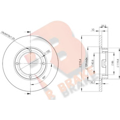 Foto Disco de freno R BRAKE 78RBD21160