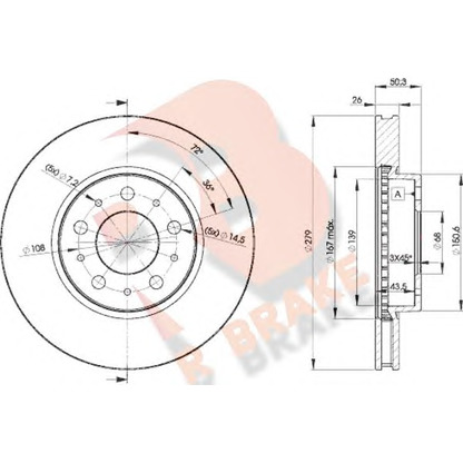 Foto Disco de freno R BRAKE 78RBD21788