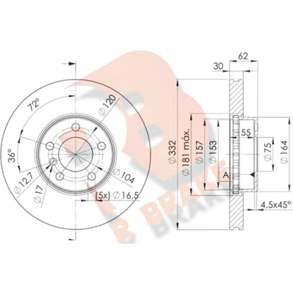 Foto Bremsscheibe R BRAKE 78RBD21985