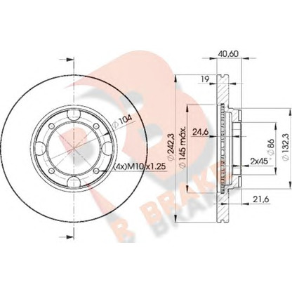 Foto Disco  freno R BRAKE 78RBD22135