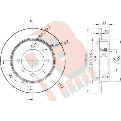 Foto Disco de freno R BRAKE 78RBD22940