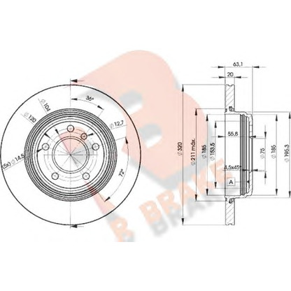 Foto Bremsscheibe R BRAKE 78RBD23215