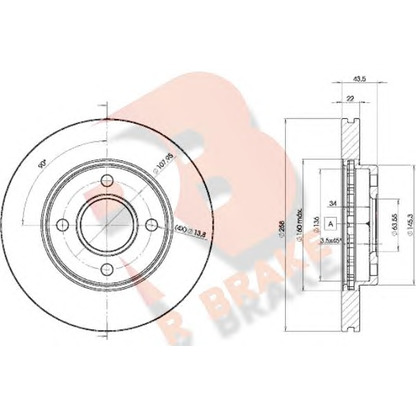 Foto Disco de freno R BRAKE 78RBD23270