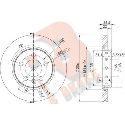 Foto Disco de freno R BRAKE 78RBD24092