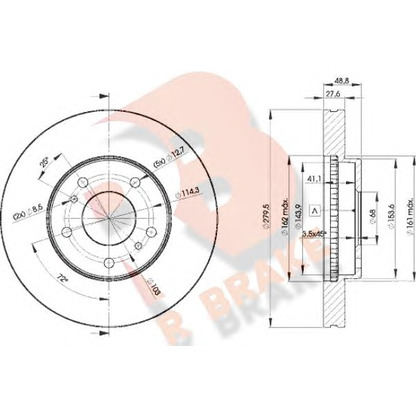 Foto Disco  freno R BRAKE 78RBD24103