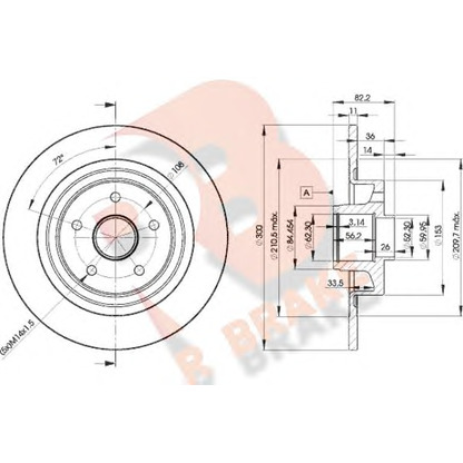 Foto Bremsscheibe R BRAKE 78RBD14108