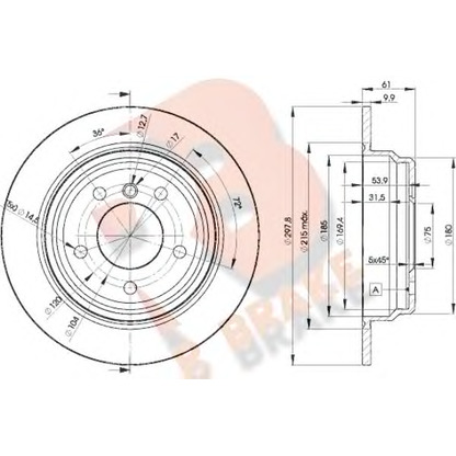 Foto Bremsscheibe R BRAKE 78RBD24129