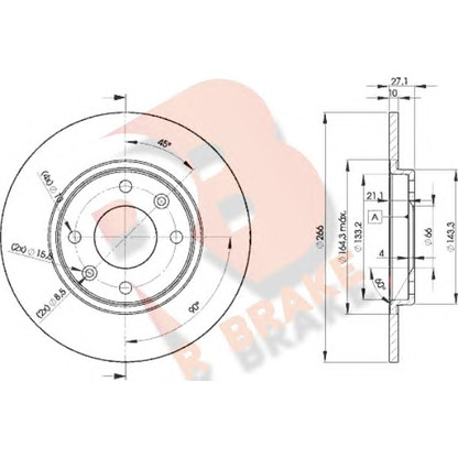 Zdjęcie Tarcza hamulcowa R BRAKE 78RBD24688