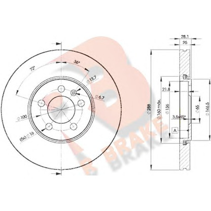 Foto Disco de freno R BRAKE 78RBD25302